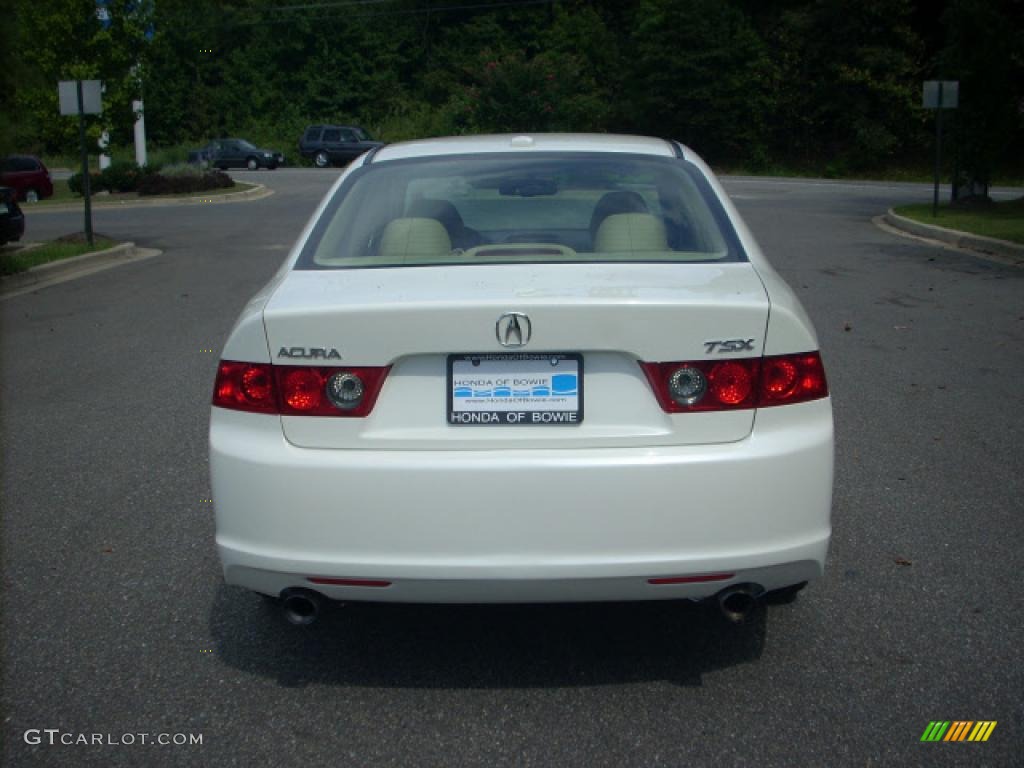 2008 TSX Sedan - Premium White Pearl / Parchment photo #4