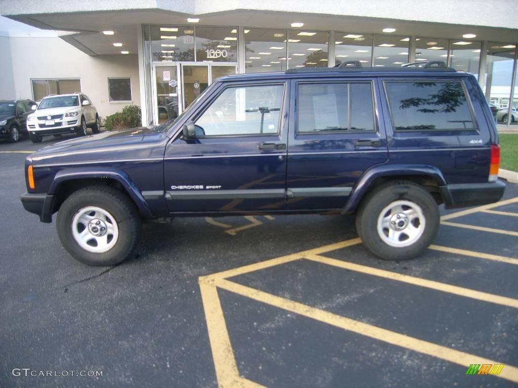 1999 Cherokee Sport 4x4 - Deep Amethyst Pearl / Agate photo #3