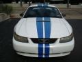 2000 Crystal White Ford Mustang GT Coupe  photo #7