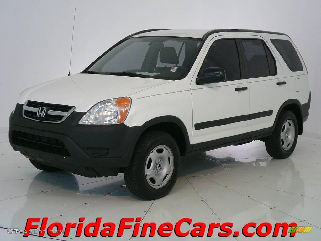2004 CR-V LX - Taffeta White / Black photo #1