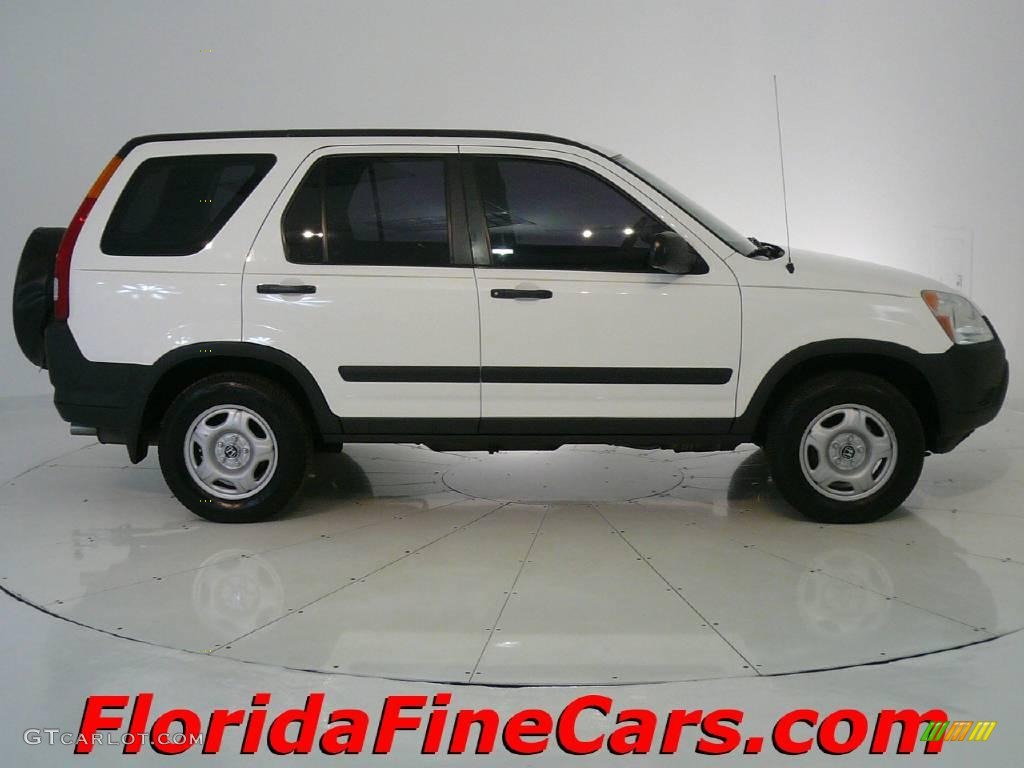 2004 CR-V LX - Taffeta White / Black photo #4