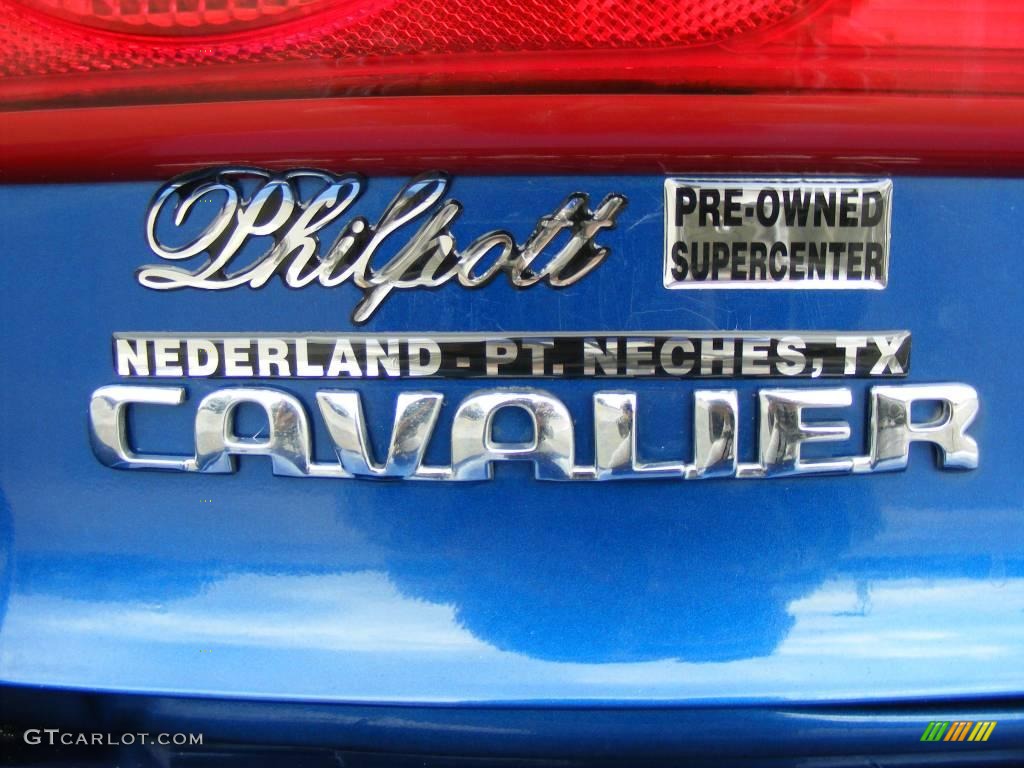2005 Cavalier Coupe - Arrival Blue Metallic / Graphite Gray photo #10