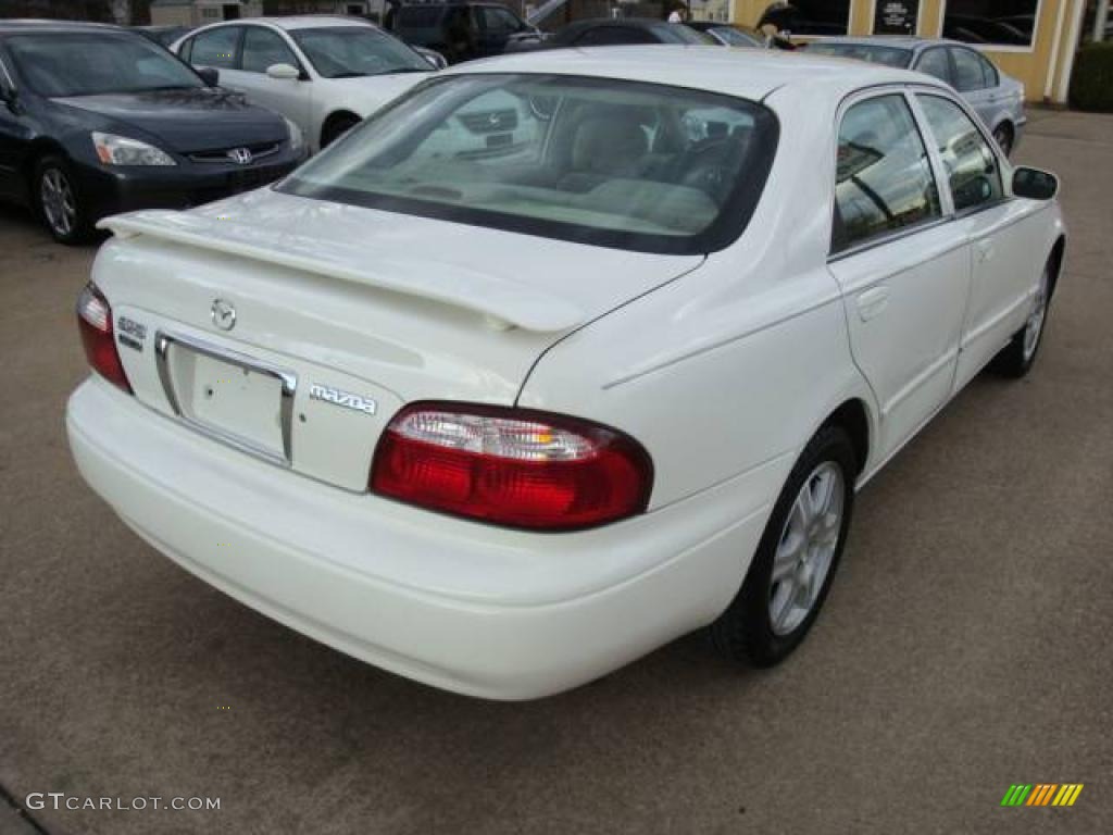 2001 626 ES V6 - Glacier White / Beige photo #4