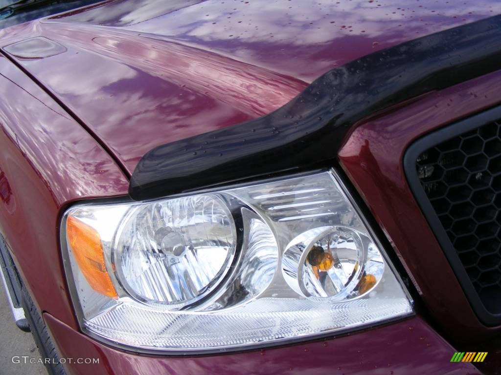 2006 F150 XLT SuperCrew 4x4 - Dark Toreador Red Metallic / Tan photo #16