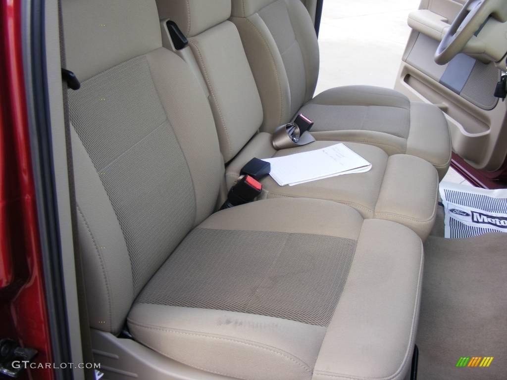 2006 F150 XLT SuperCrew 4x4 - Dark Toreador Red Metallic / Tan photo #23