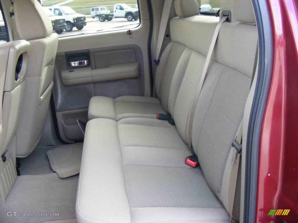 2006 F150 XLT SuperCrew 4x4 - Dark Toreador Red Metallic / Tan photo #27