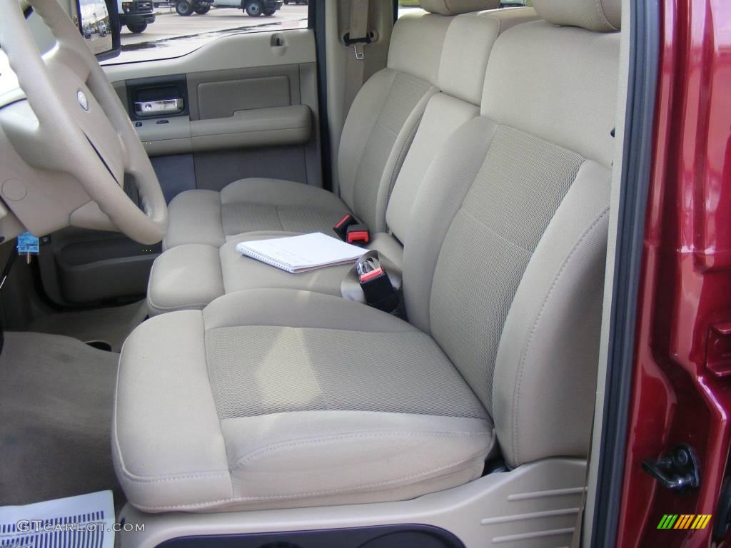2006 F150 XLT SuperCrew 4x4 - Dark Toreador Red Metallic / Tan photo #30