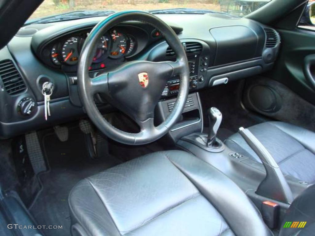 Black Interior 2004 Porsche 911 Carrera Cabriolet Photo #16579672