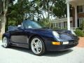 1997 Ocean Blue Metallic Porsche 911 Carrera Cabriolet  photo #14