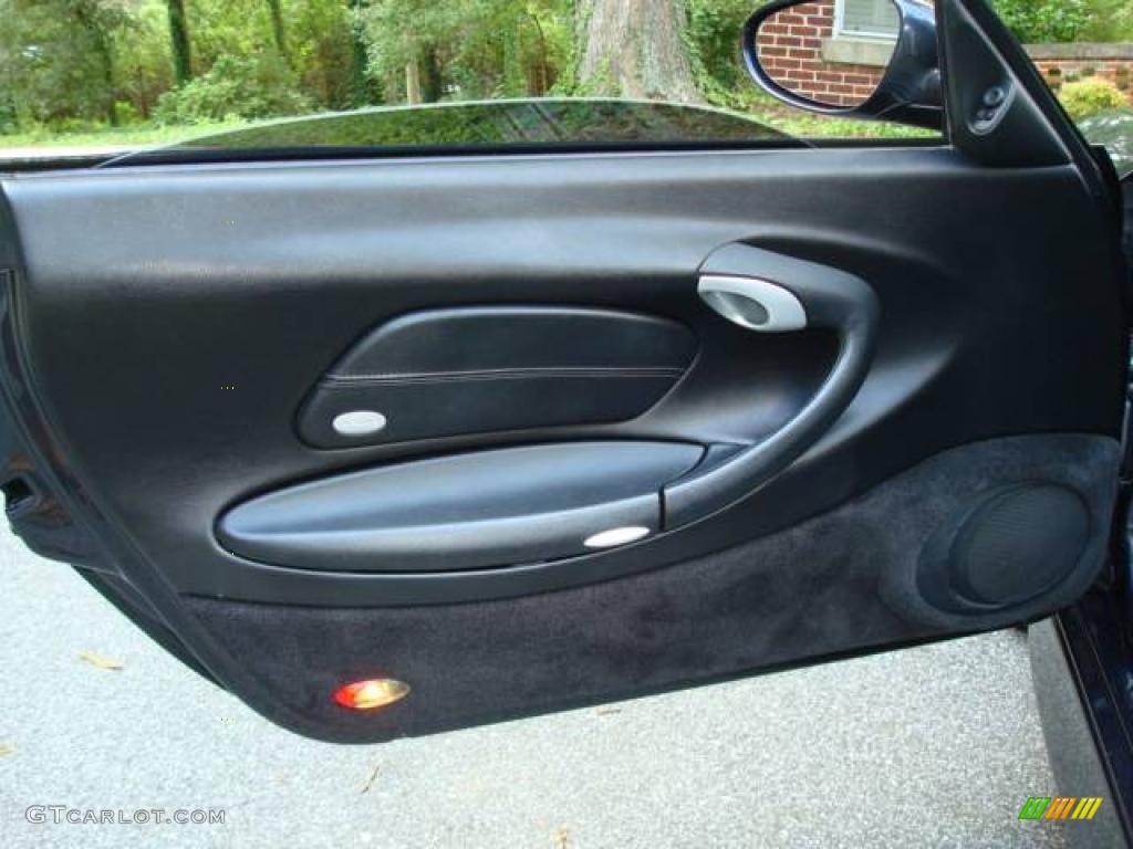 2004 Porsche 911 Carrera Cabriolet Black Door Panel Photo #16579905