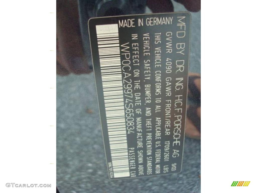 2004 911 Carrera Cabriolet - Midnight Blue Metallic / Black photo #47