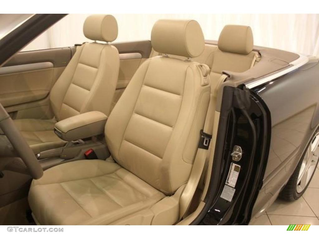 2007 A4 2.0T quattro Cabriolet - Brilliant Black / Beige photo #13