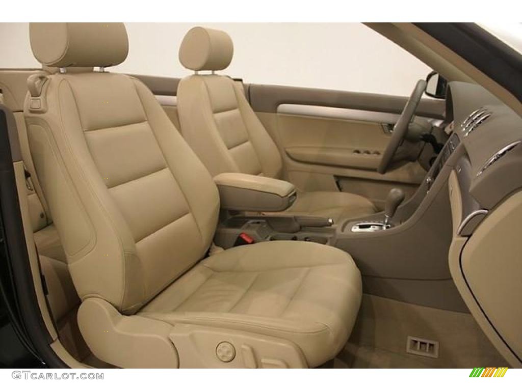 2007 A4 2.0T quattro Cabriolet - Brilliant Black / Beige photo #20