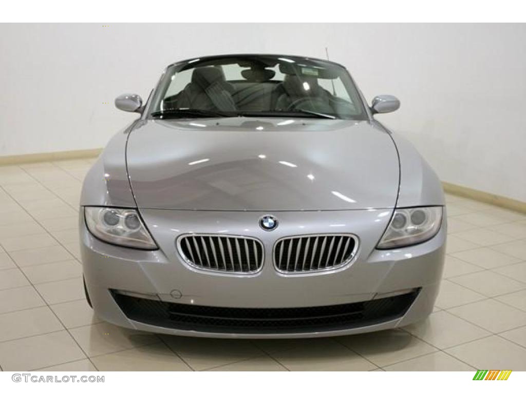 2007 Z4 3.0si Roadster - Silver Grey Metallic / Black photo #2