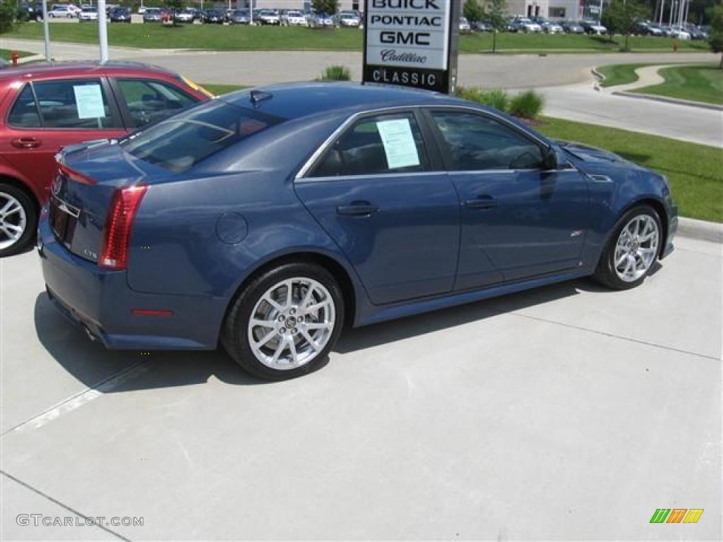 2009 CTS -V Sedan - Blue Diamond Tri-Coat / Ebony photo #2