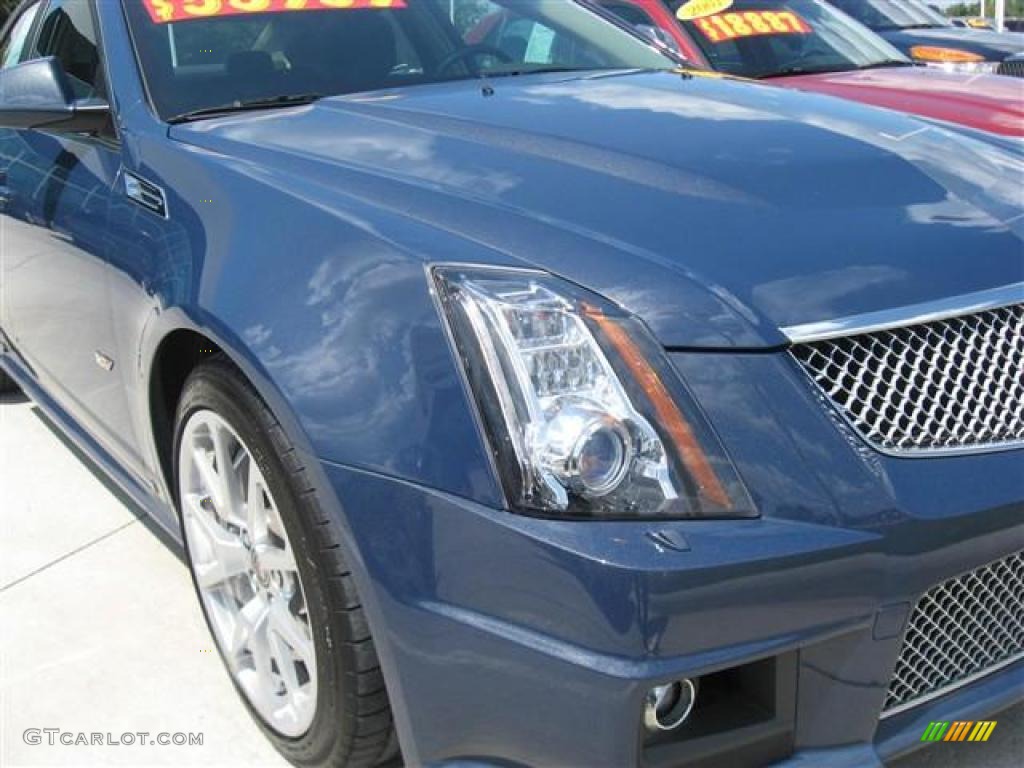 2009 CTS -V Sedan - Blue Diamond Tri-Coat / Ebony photo #10