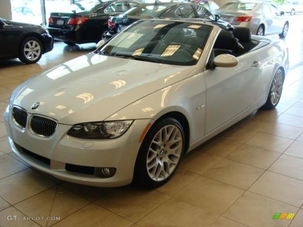 2007 3 Series 328i Convertible - Titanium Silver Metallic / Black photo #4