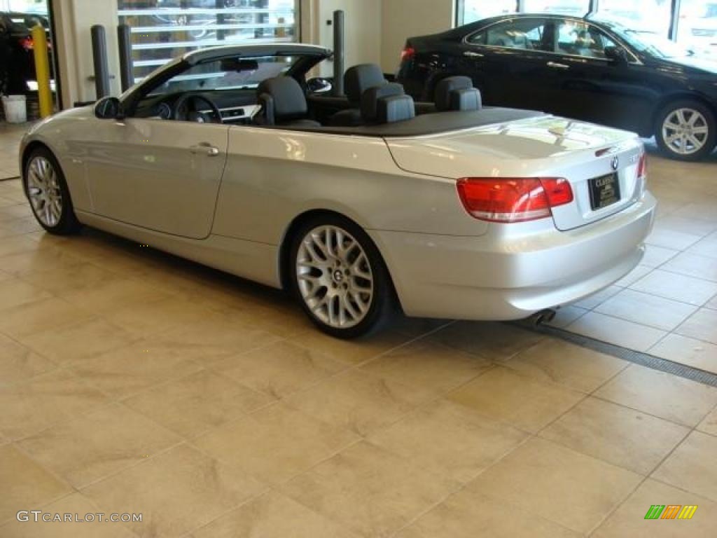 2007 3 Series 328i Convertible - Titanium Silver Metallic / Black photo #6