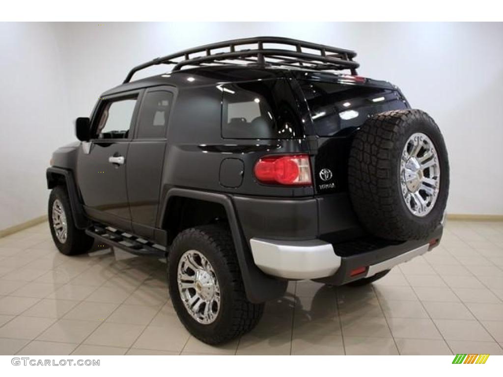 2008 FJ Cruiser 4WD - Black Diamond / Dark Charcoal photo #5