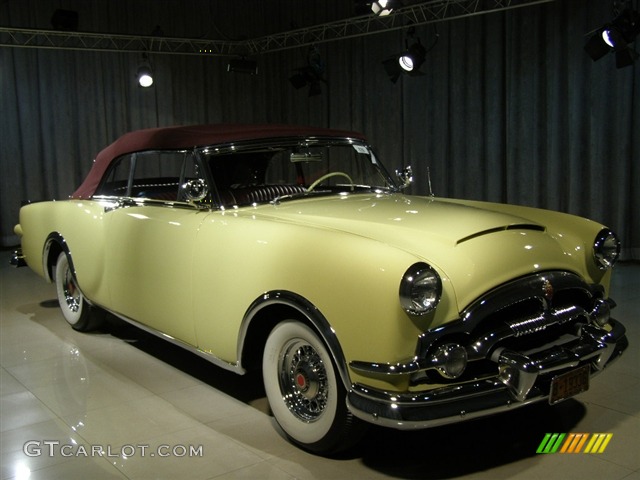 Yellow 1953 Packard Caribbean Convertible Club Coupe Model 2631 Exterior Photo #165943