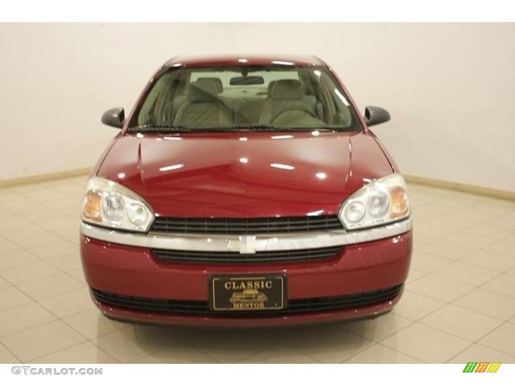 2004 Malibu LS V6 Sedan - Sport Red Metallic / Neutral photo #2