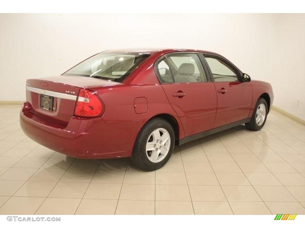 2004 Malibu LS V6 Sedan - Sport Red Metallic / Neutral photo #6
