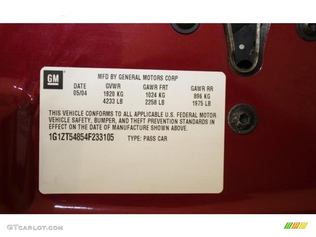 2004 Malibu LS V6 Sedan - Sport Red Metallic / Neutral photo #20