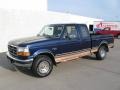 Medium Royale Blue Pearl 1995 Ford F150 Eddie Bauer Extended Cab 4x4 Exterior