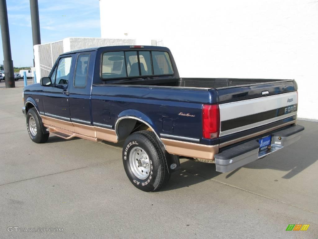 Medium Royale Blue Pearl 1995 Ford F150 Eddie Bauer Extended Cab 4x4 Exterior Photo #16610852