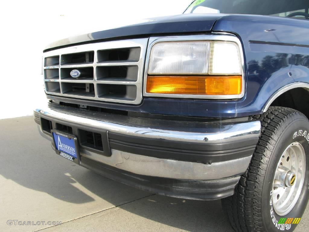 1995 F150 Eddie Bauer Extended Cab 4x4 - Medium Royale Blue Pearl / Beige photo #7