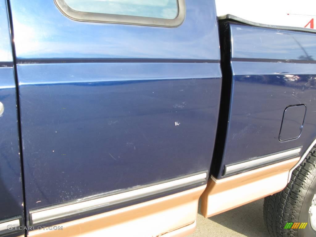 1995 F150 Eddie Bauer Extended Cab 4x4 - Medium Royale Blue Pearl / Beige photo #17