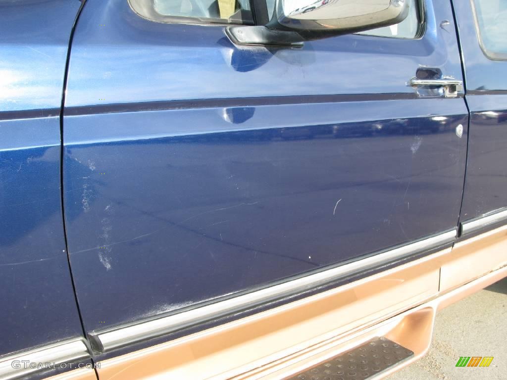 1995 F150 Eddie Bauer Extended Cab 4x4 - Medium Royale Blue Pearl / Beige photo #18