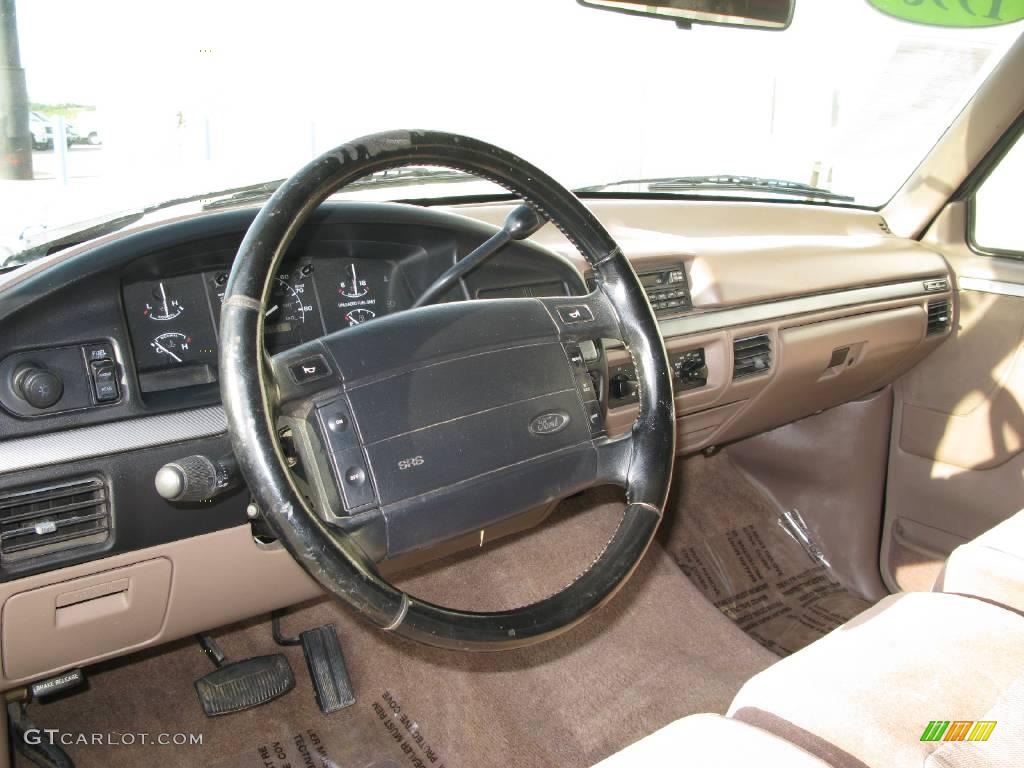1995 F150 Eddie Bauer Extended Cab 4x4 - Medium Royale Blue Pearl / Beige photo #21
