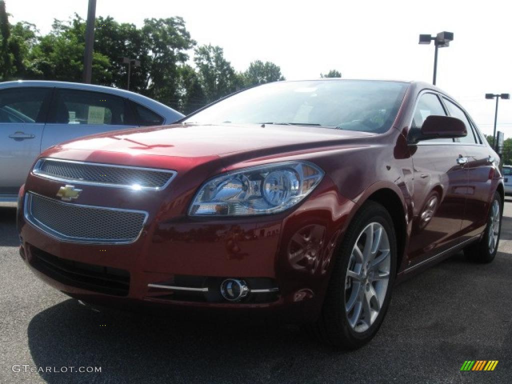 2010 Malibu LTZ Sedan - Red Jewel Tintcoat / Ebony photo #1