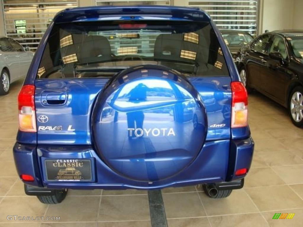 2002 RAV4 4WD - Spectra Blue Mica / Gray photo #5