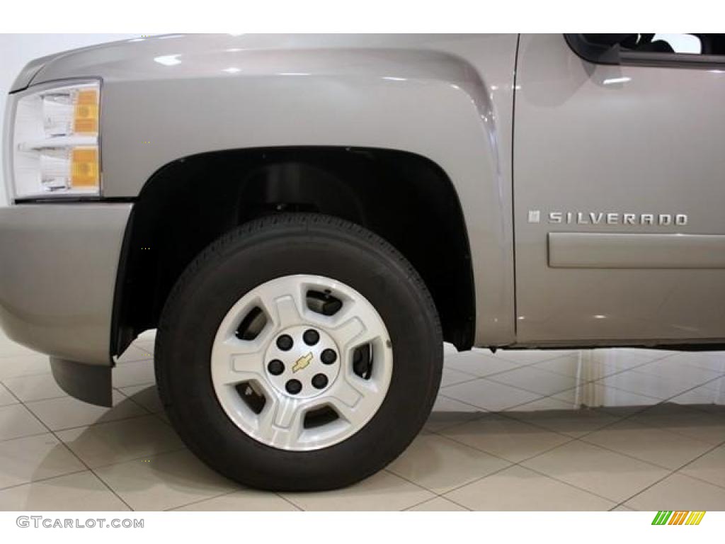 2008 Silverado 1500 LS Extended Cab - Graystone Metallic / Ebony photo #18