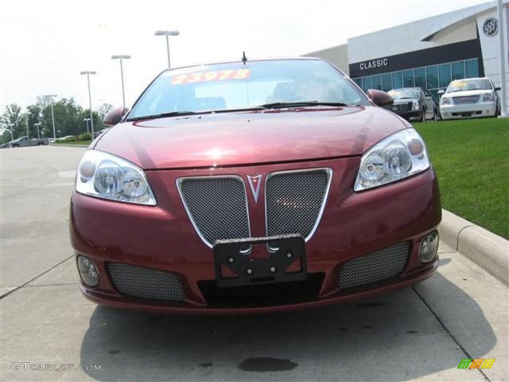 2009 G6 GXP Sedan - Performance Red Metallic / Ebony photo #7