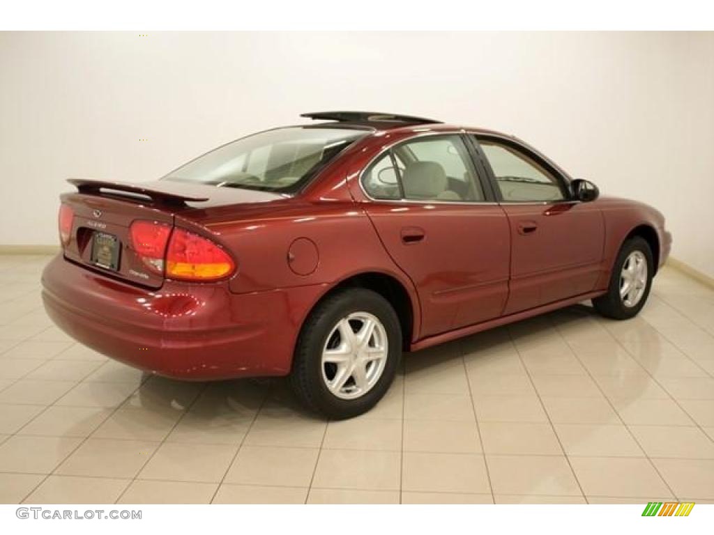 2003 Alero GL Sedan - Ruby Red Metallic / Neutral photo #6