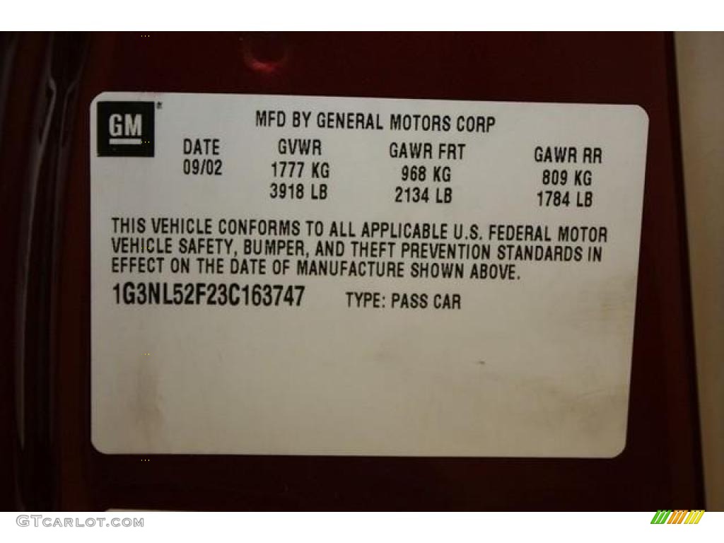 2003 Alero GL Sedan - Ruby Red Metallic / Neutral photo #19