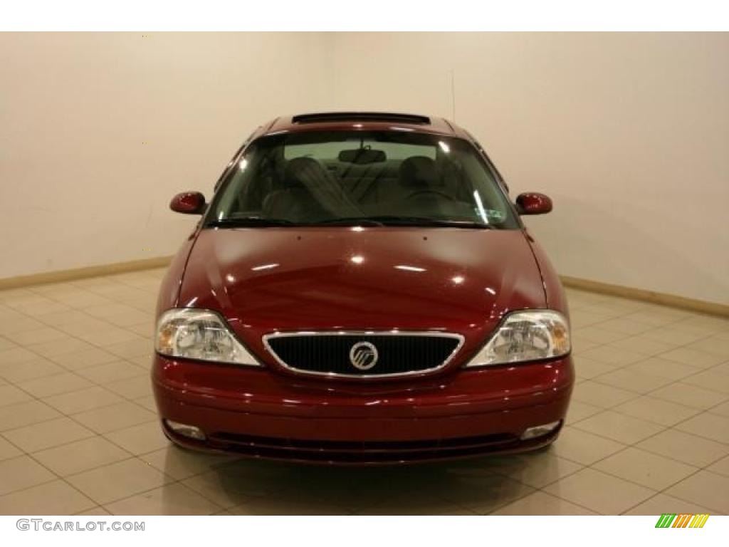 2002 Sable LS Premium Sedan - Matador Red Metallic / Medium Graphite photo #2
