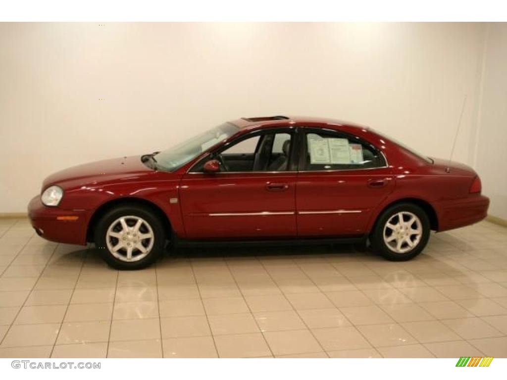 2002 Sable LS Premium Sedan - Matador Red Metallic / Medium Graphite photo #4
