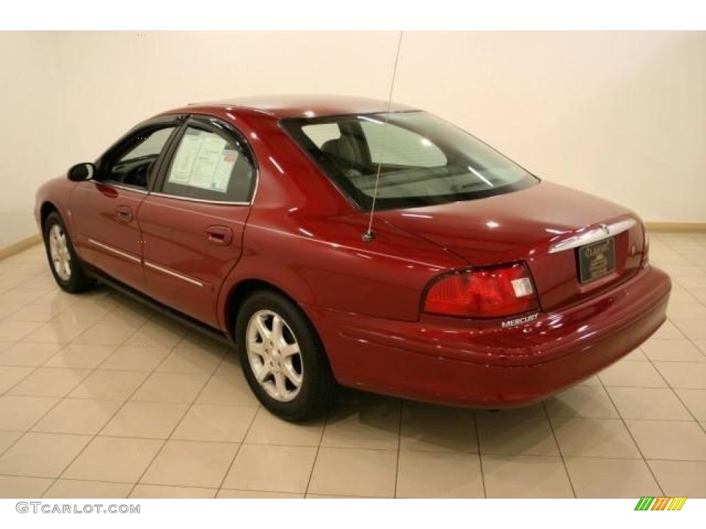 2002 Sable LS Premium Sedan - Matador Red Metallic / Medium Graphite photo #5