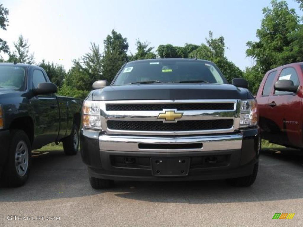 2009 Silverado 1500 LT Extended Cab 4x4 - Black / Dark Titanium photo #3