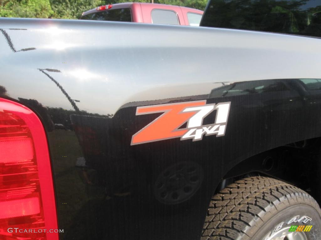 2009 Silverado 1500 LT Extended Cab 4x4 - Black / Dark Titanium photo #5