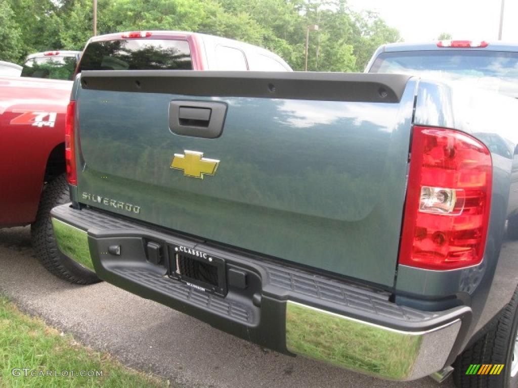 2009 Silverado 1500 Regular Cab - Blue Granite Metallic / Dark Titanium photo #3