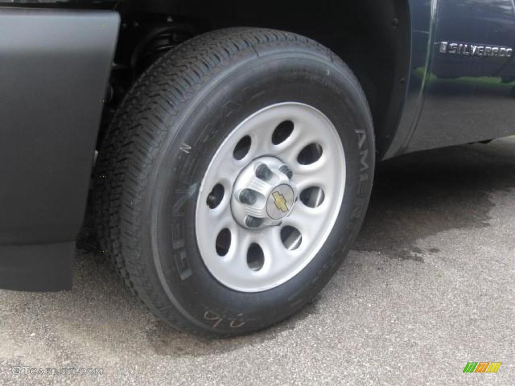 2009 Silverado 1500 Regular Cab - Blue Granite Metallic / Dark Titanium photo #4