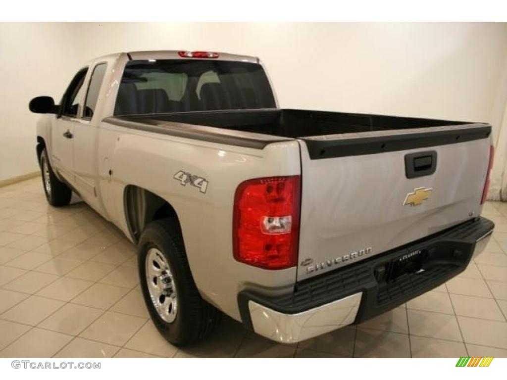 2009 Silverado 1500 LT Extended Cab 4x4 - Silver Birch Metallic / Ebony photo #5