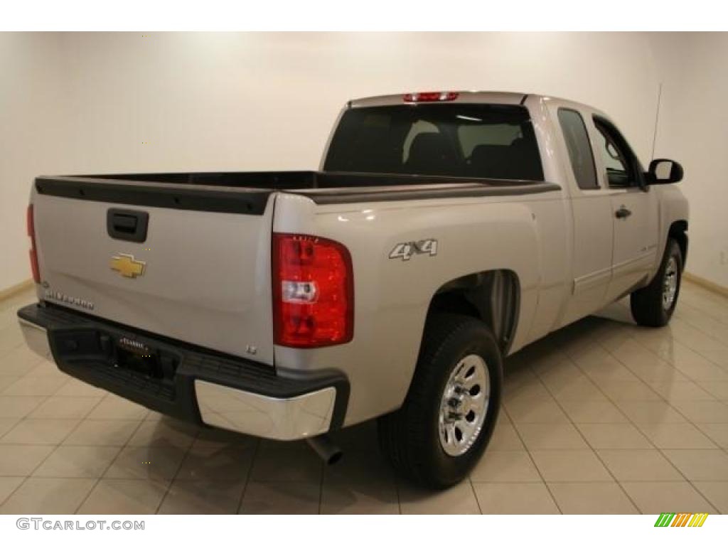 2009 Silverado 1500 LT Extended Cab 4x4 - Silver Birch Metallic / Ebony photo #7