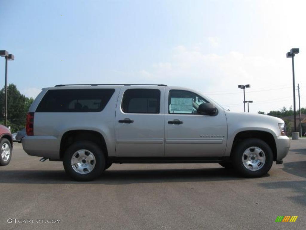 2009 Suburban LS 4x4 - Silver Birch Metallic / Light Titanium/Dark Titanium photo #4