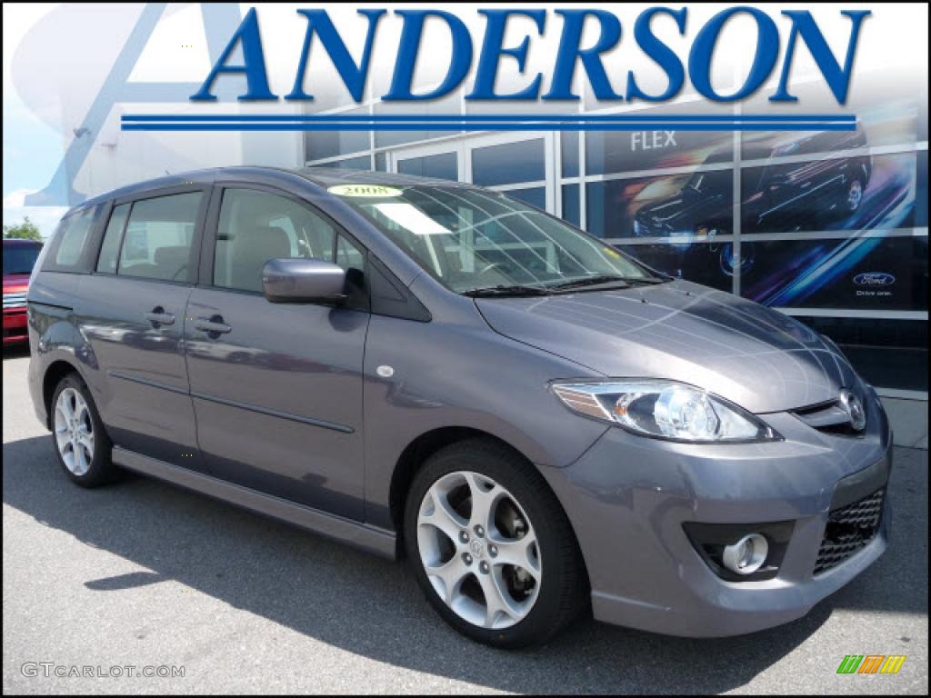 2008 MAZDA5 Touring - Galaxy Gray / Black photo #1